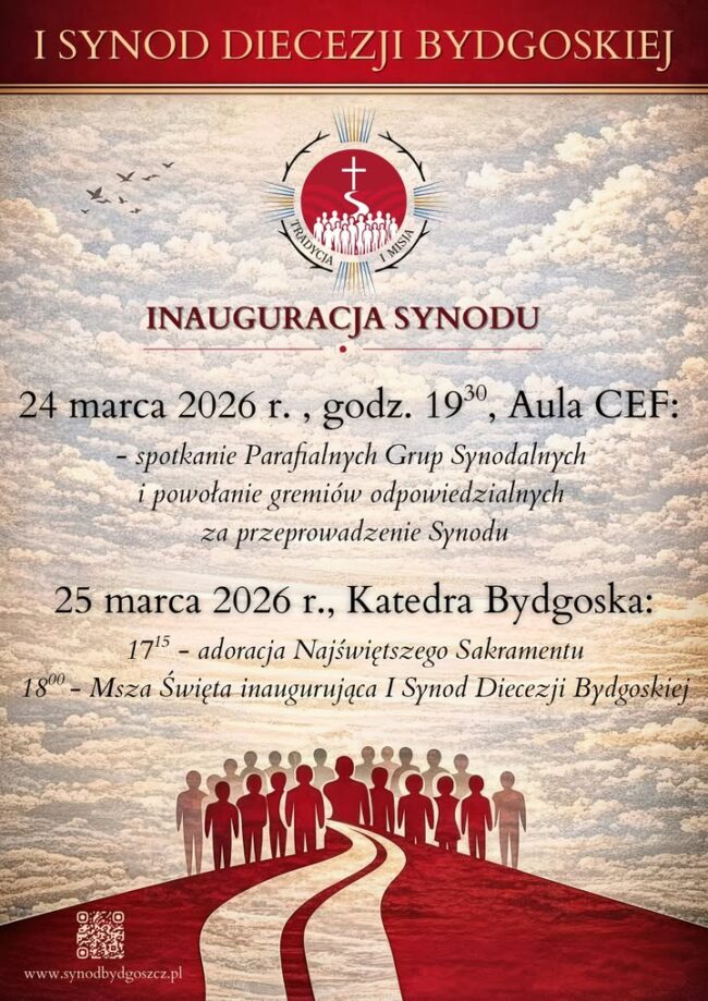 Inauguracja I Synodu Diecezji Bydgoskiej już 24 i 25 marca 2026 r.