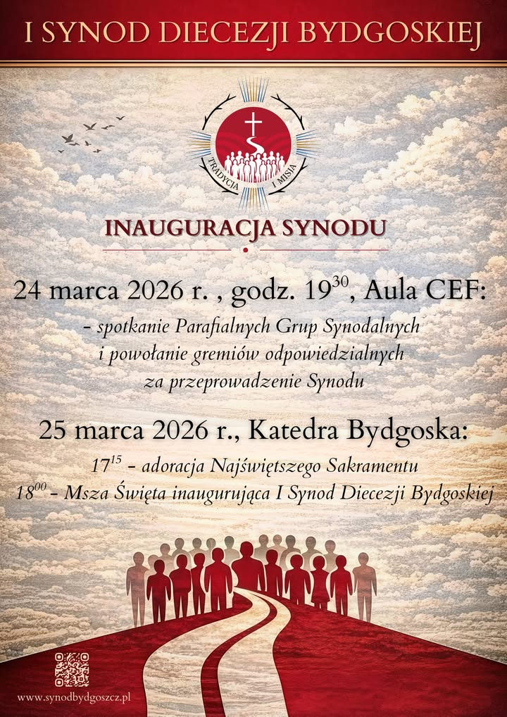 Inauguracja I Synodu Diecezji Bydgoskiej już 24 i 25 marca 2026 r. Inauguracja I Synodu Diecezji Bydgoskiej już 24 i 25 marca 2026 r.