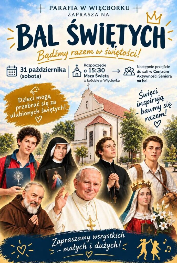 Zapraszamy wszystkie dzieci na Bal Świętych